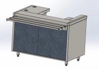 Прилавок кассовый левый RCT1AL City 1105x700x860мм