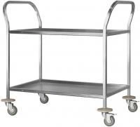 Тележка для сервировки ТДСп - 800*500*860 &quotProfi Inox&quot, 2 уровня