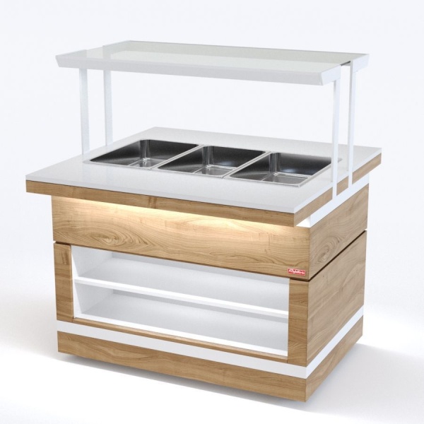 Мармит для вторых блюд c автоналивом островной RBN32HSI ШС Filin 1150x1100x1310(860)мм