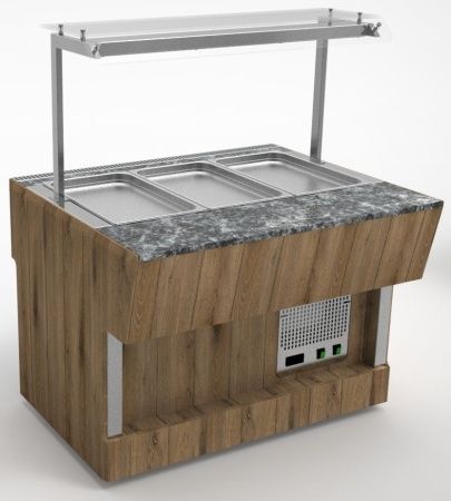 Прилавок холодильный пристенный RC41SP ШС Capital 805x910x1380(830) h=100мм